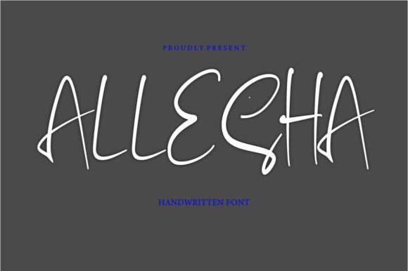 Allesha: A Handwritten Font for Editorial Design
