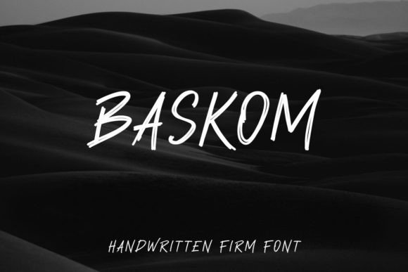 Baskom: A Handwritten Font for Creative Projects