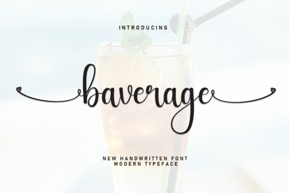 Baverage: A Handwritten Typeface for Heartfelt Editorial Design