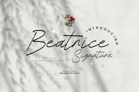 Beatrice Signature: Elegant Script Font