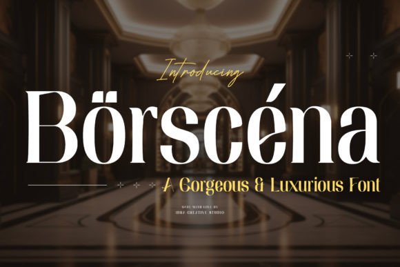 Borscena: A Luxurious Serif Font for Web Design