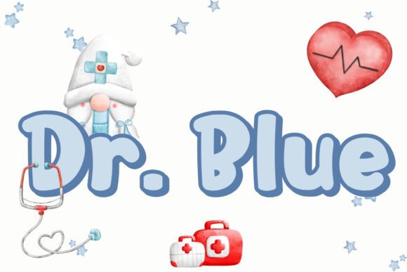 Dr Blue Font for Editorial Design