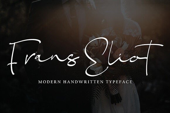 Frans Eliot Font: A Handwritten Typeface for Editorial Elegance