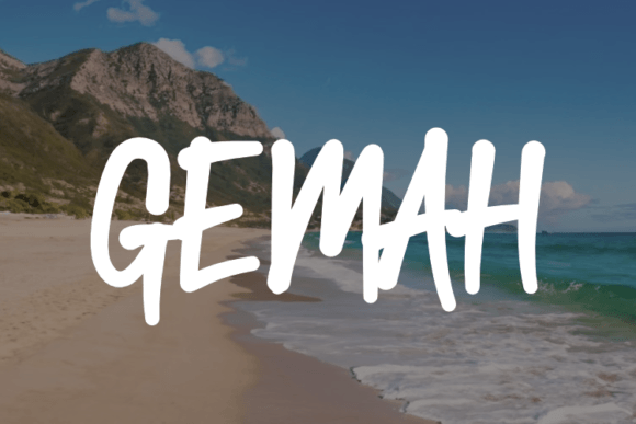 Gemah: A Handwritten Typeface That Elevates Digital Design