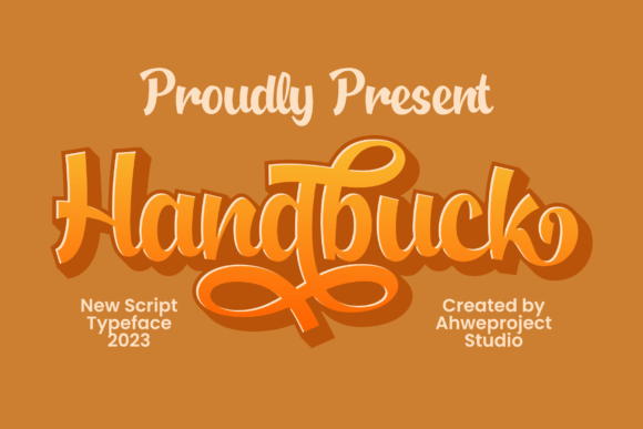 Handbuck: A Display Script Font for Editorial Elegance