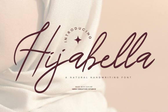 Hijabella: A Natural Script Font for Authentic Brand Campaigns