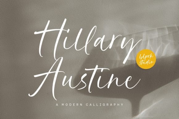 Hillary Austine: A Modern Calligraphy Typeface for Crafters and Creators