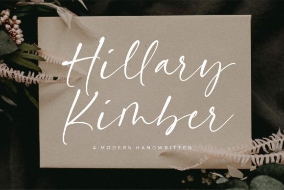 Hillary Kimber Font for Creative Projects