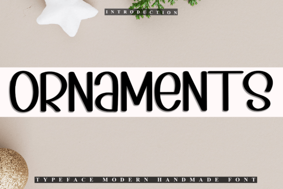 Ornaments Font for Festive Branding