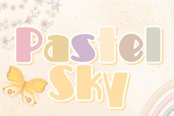 Pastel Sky Font: A Graceful Typeface for Creative Branding
