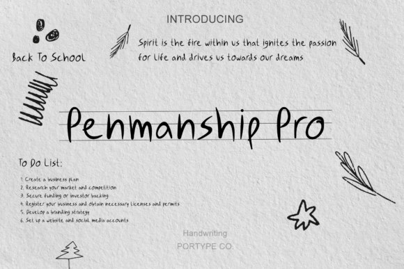 Penmanship Pro: A Font for Business Branding
