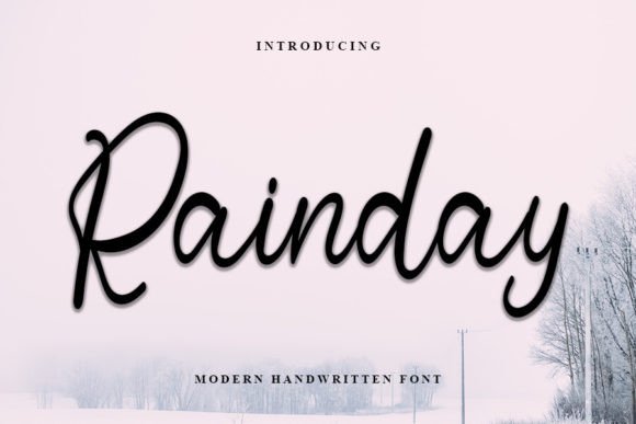 Rainday: A Festive Font for Creative Design