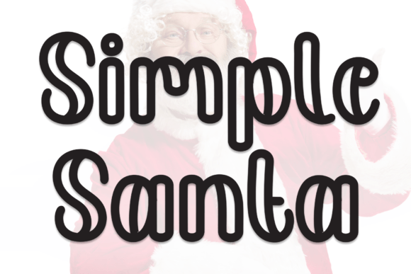 Simple Santa Font for Creative Projects