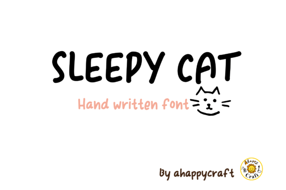 Sleepy Cat: A Sweet Handwritten Font
