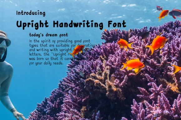Upright Handwriting: A Font with Personality